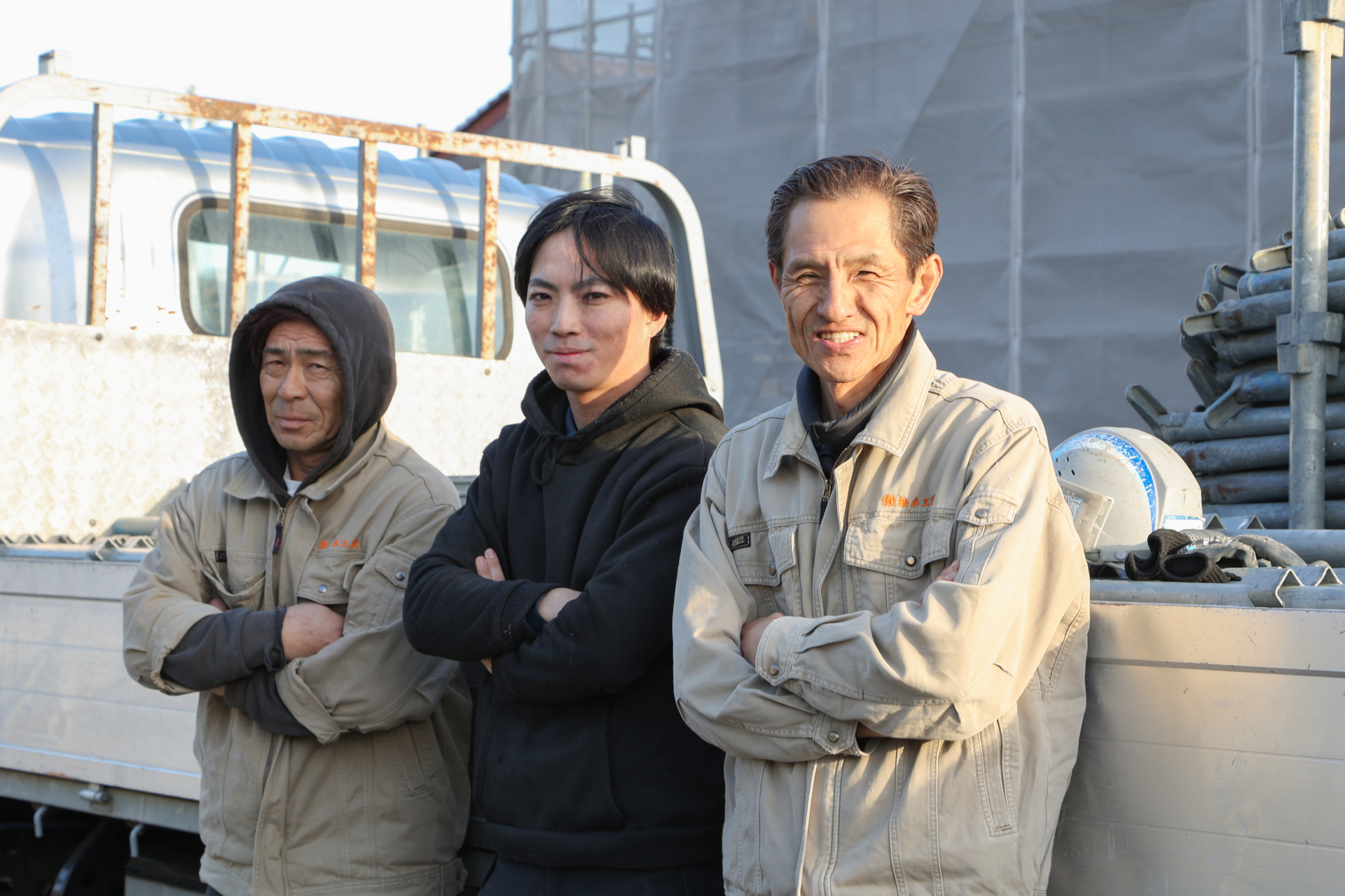 松本工建の現場スタッフたち